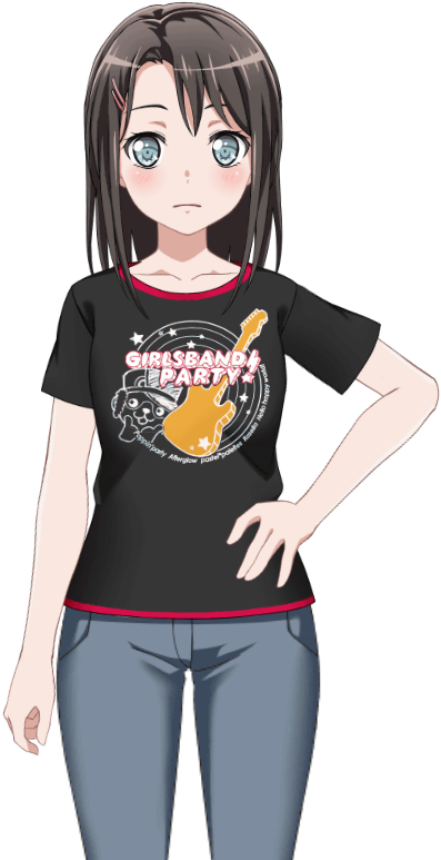 Girls Band Party Shirt Live2d Model - Live2d (680x940), Png Download