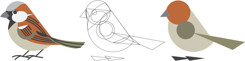 Every Visual Object Is Composed Of Basic Shapes - Artwork Basic (1001x301), Png Download