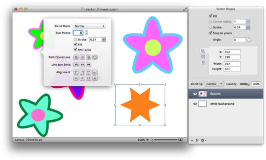 Vectorflowers8 - Acorn - Star Clip Art (531x319), Png Download
