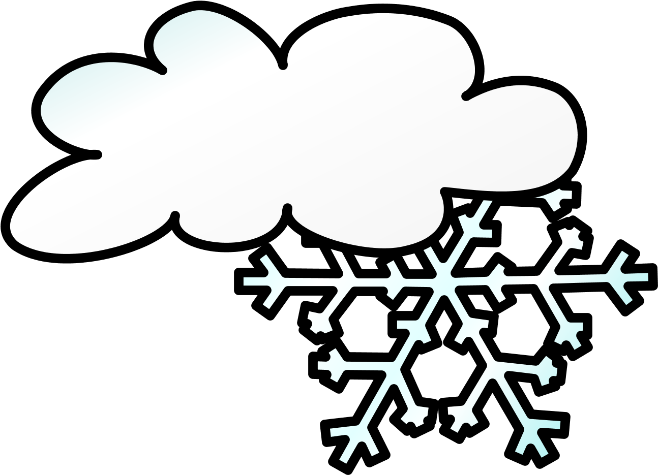 Snow Cloud Clipart (1600x1600), Png Download