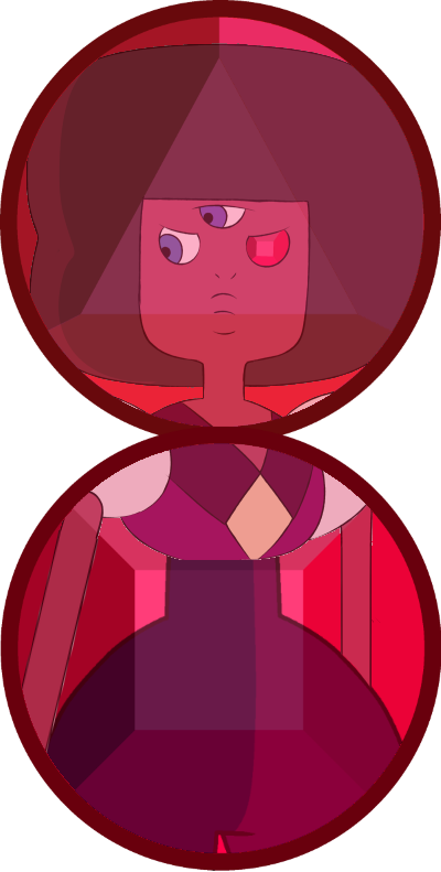 Garnet Navbox - Steven Universe Eyeball Garnet (400x791), Png Download