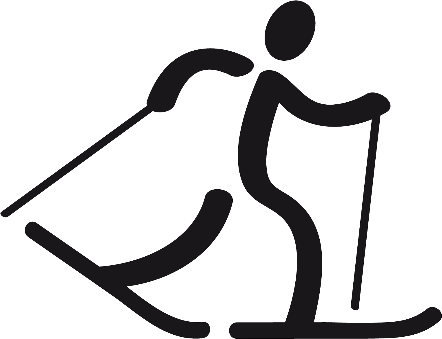 Cross-country Skiing - Winter Olympics Cross Country Icon (3300x2550), Png Download