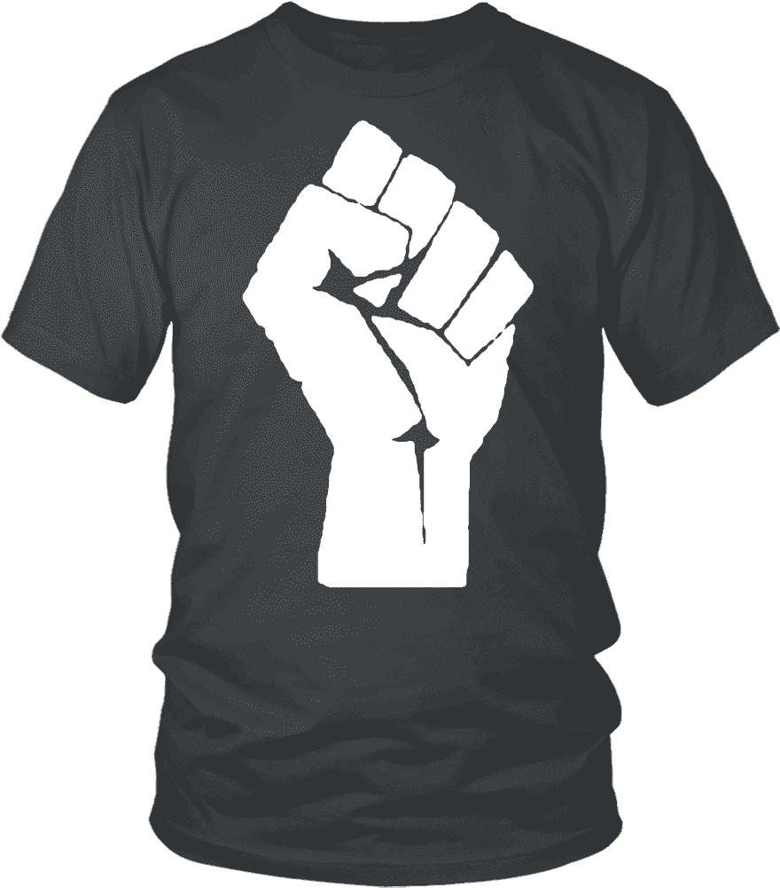 Black Power Fist T-shirt - Rise In Revolution Skillet (1000x1000), Png Download