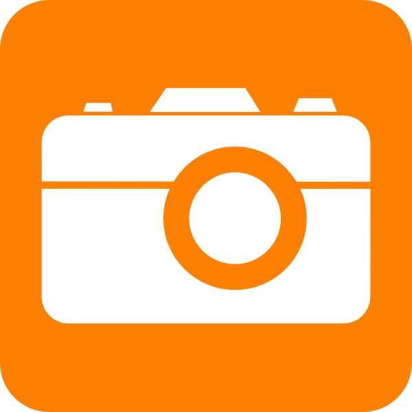 How To Set Use Orange Camera Clipart (600x600), Png Download