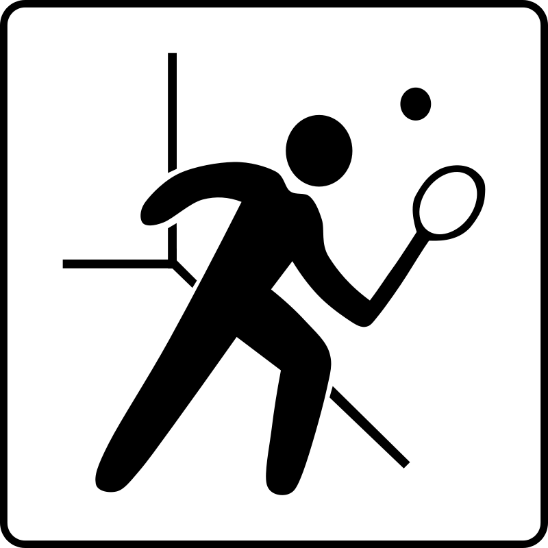 Sports Icon Clip Art Download - Squash Court Icon (800x800), Png Download