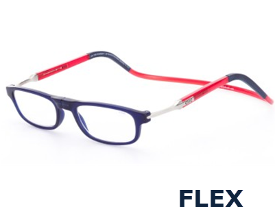 Clic Flex Magnetic Reading Frames - Reading Glasses Hang Around Neck (400x399), Png Download