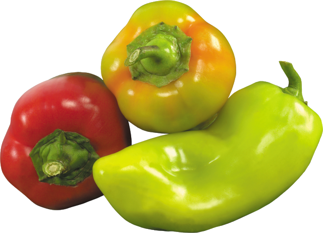 Three Pepper Png - Vegetables Like Peppers (640x461), Png Download