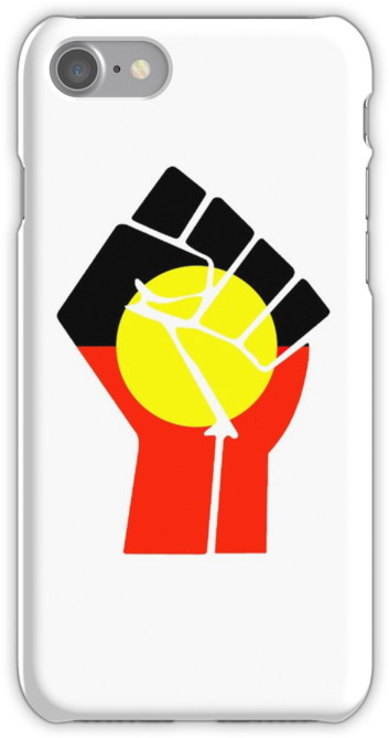 Clipart Resolution 500*667 - Aboriginal Flag With Hand (500x667), Png Download