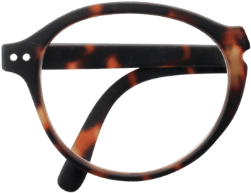 Tortoise Brown Foldable Glasses With - Ameico Tortoise #f Foldable Reading Glasses By Izipizi (473x630), Png Download