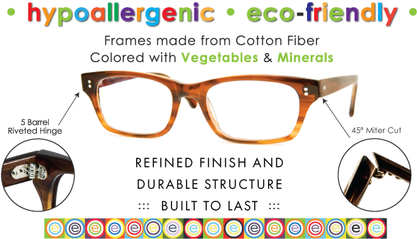 Hypoallergenic Reading Glasses Frames Made From Cotton - Transparent Material (698x368), Png Download