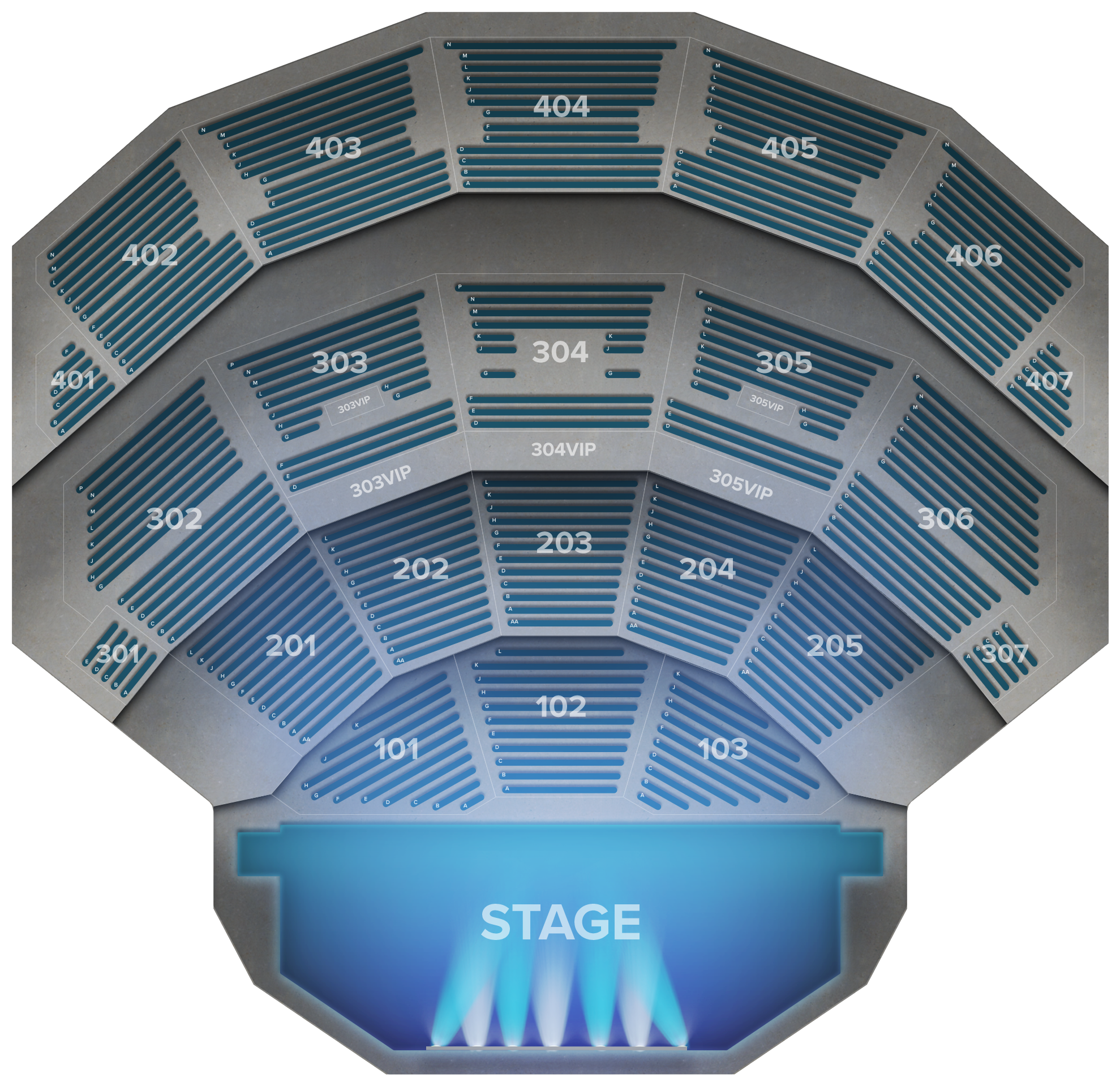 Park Theater Las Vegas Section 304 (2560x1936), Png Download