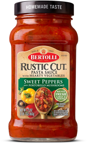 Bertolli® Rustic Cut™ Sweet Peppers And Portobello - Bertolli Rustic Cut Marinara (480x480), Png Download