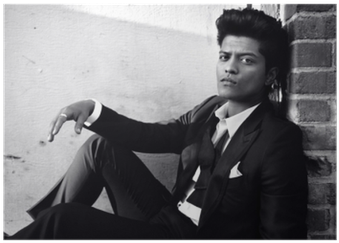 Bruno Mars Black And White (400x400), Png Download