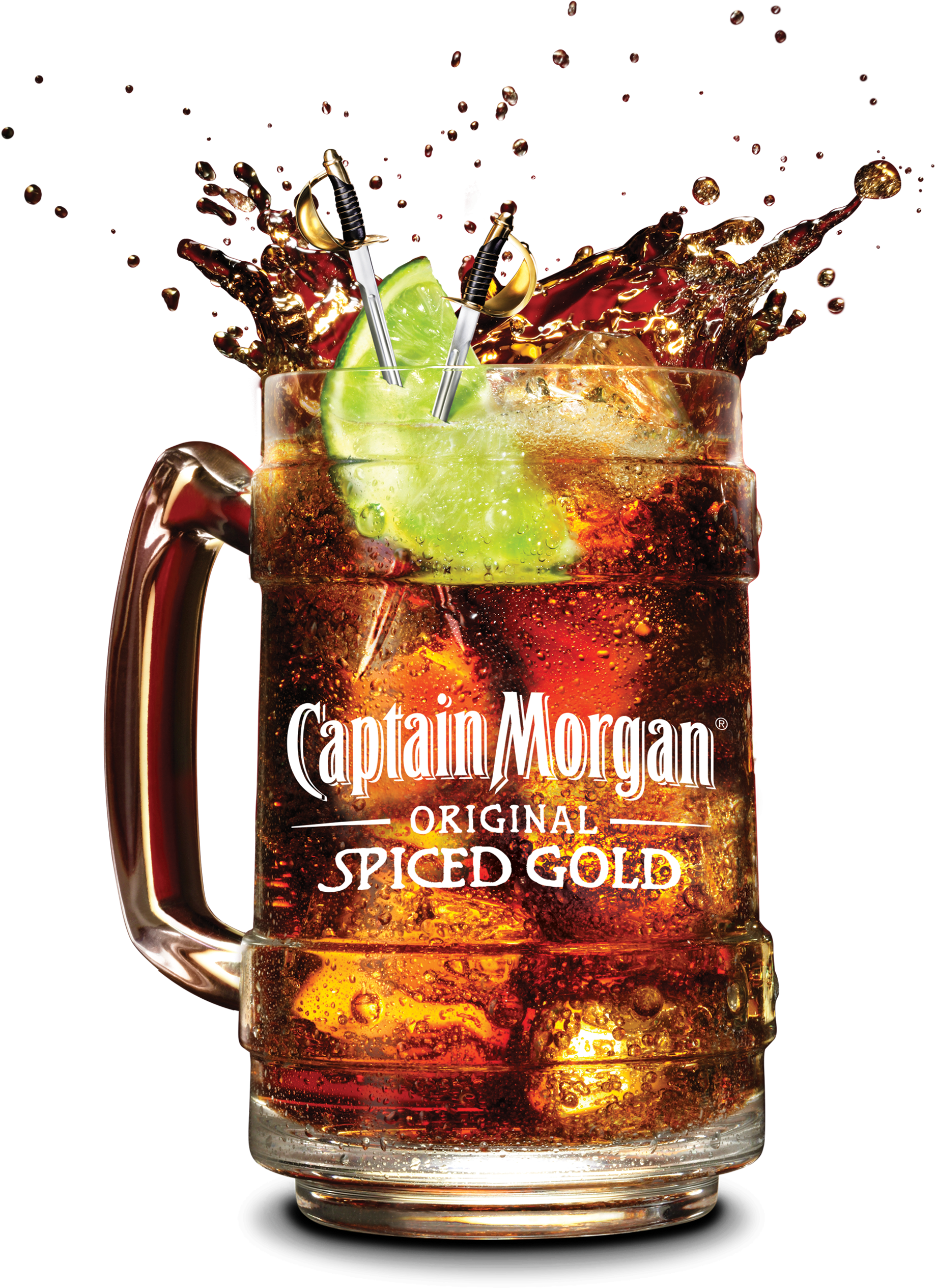 Captain Morgan Launches New Tankard To Help Drive Sales - Captain Morgan Spiced Rum Glass (2218x3032), Png Download
