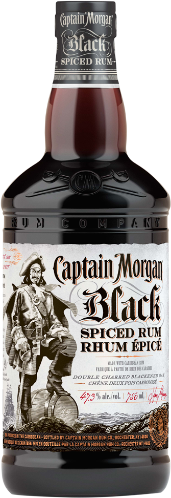 Zoom - Morgan Black Spiced Drink (396x1024), Png Download