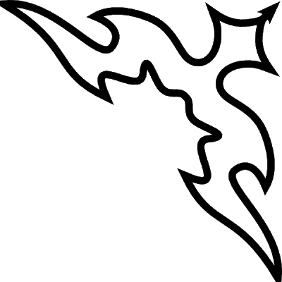 Tribal Corner Border Designs - Tribal Borders (400x400), Png Download