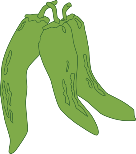 Peppers Taqueria - Chili Pepper (442x500), Png Download