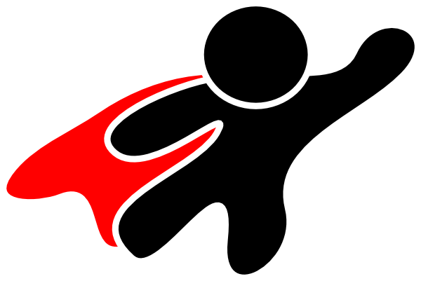 Hero Stickman Stick Figure Matchstick Man - Hero Clipart (509x340), Png Download