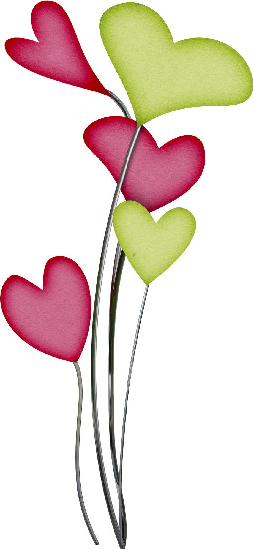 Cbg Toadallycute Heartstem02 - Heart (510x1104), Png Download