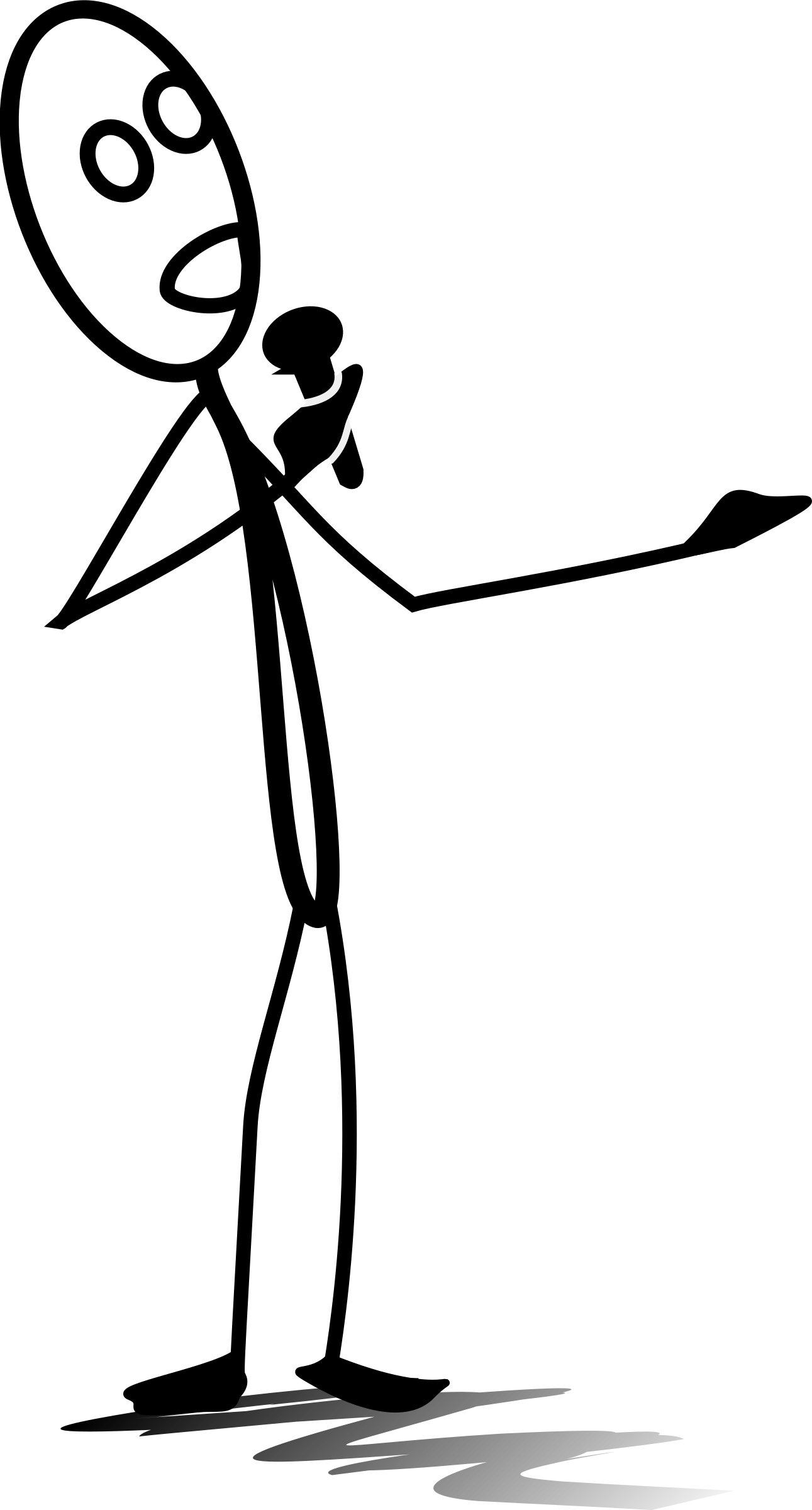 Cyber Clipart Stick Figure - Singing Stick Figure Gif (1291x2400), Png Download
