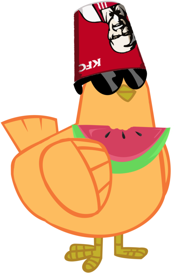 Php50, Bucket, Chicken, Glasses, Kfc, Not Racist, Safe, - Scootaloo Chicken (880x1024), Png Download