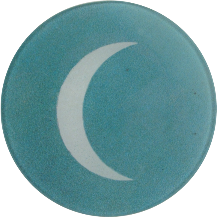 Crescent Moon Crescent Moon - Blue Crescent Moon Png (500x500), Png Download