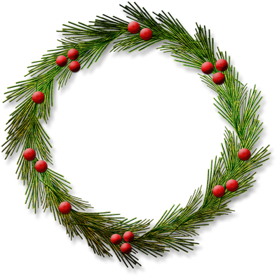 Https - //www - Google - Ca/searchq=wreath Png - New Year's Wreath Png (500x443), Png Download