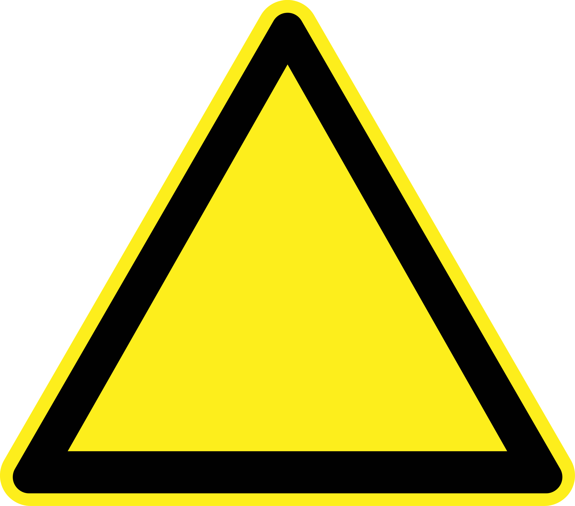 Sign Clipart Free Download Best On X - Triangle Warning Sign Template (2400x2112), Png Download