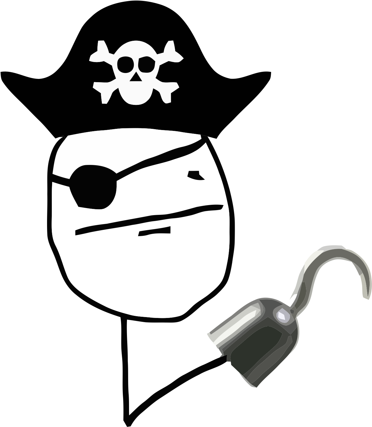 Pokerfacepirate - Pirate Poker Face (1500x1500), Png Download