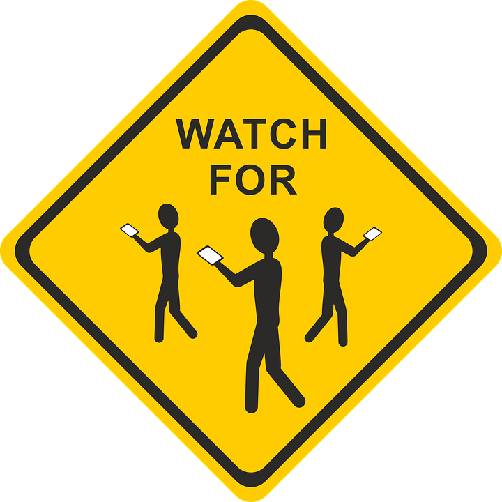 Danger Clipart Construction Sign - Pedestrian Crossing Sign (720x720), Png Download