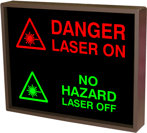 Danger Laser On W/symbol - Laser On Sign (500x453), Png Download