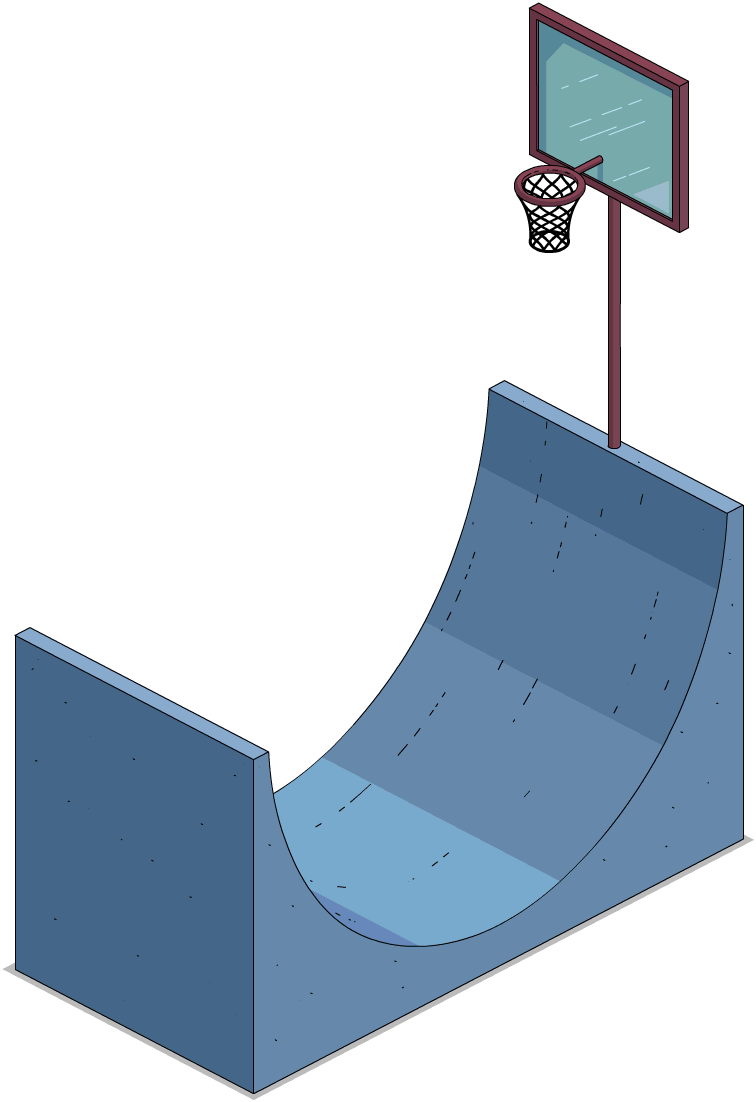 Bicycle Basketball Ramp Menu - Wiki (756x1102), Png Download