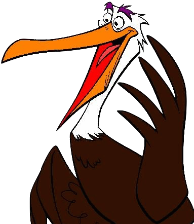 Pelican Clipart Finding Nemo - Nigel The Pelican (383x442), Png Download