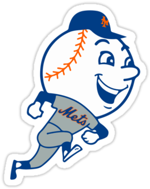 New York Mets Mr Met Sticker - Mr Met Logo (400x400), Png Download