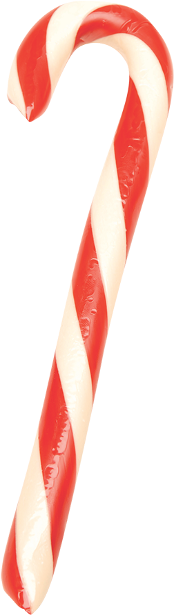 Peppermint Candy Cane - Real Candy Cane (640x800), Png Download
