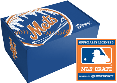 New York Mets™ Diamond Crate - Logos And Uniforms Of The New York Mets (500x280), Png Download