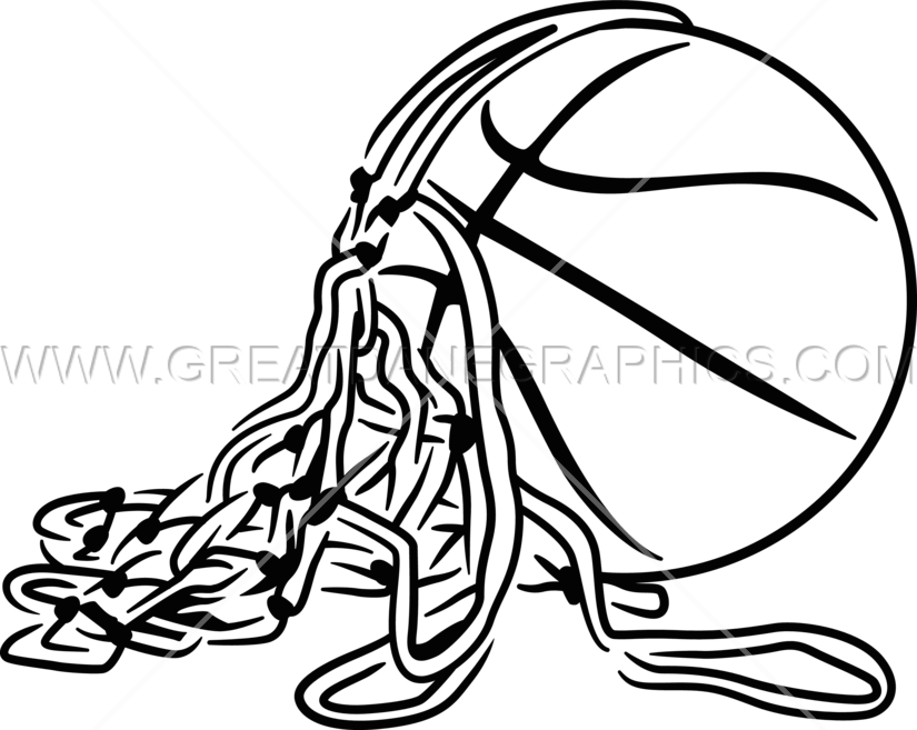 Basketball With Net - Basketball Cut The Net (825x657), Png Download
