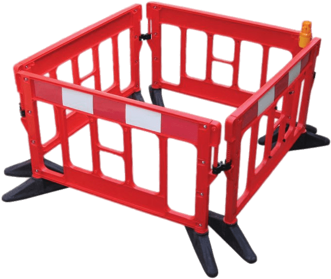 Crash Barriers Square - Titan Barriers (716x600), Png Download