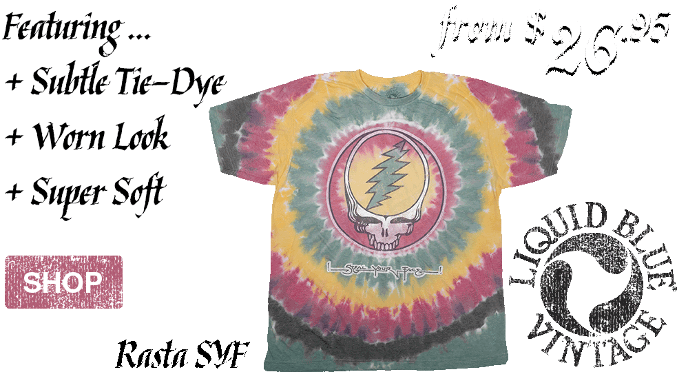 Grateful Dead Vintage Tie Dye T Shirt Tees - T-shirt (1024x580), Png Download