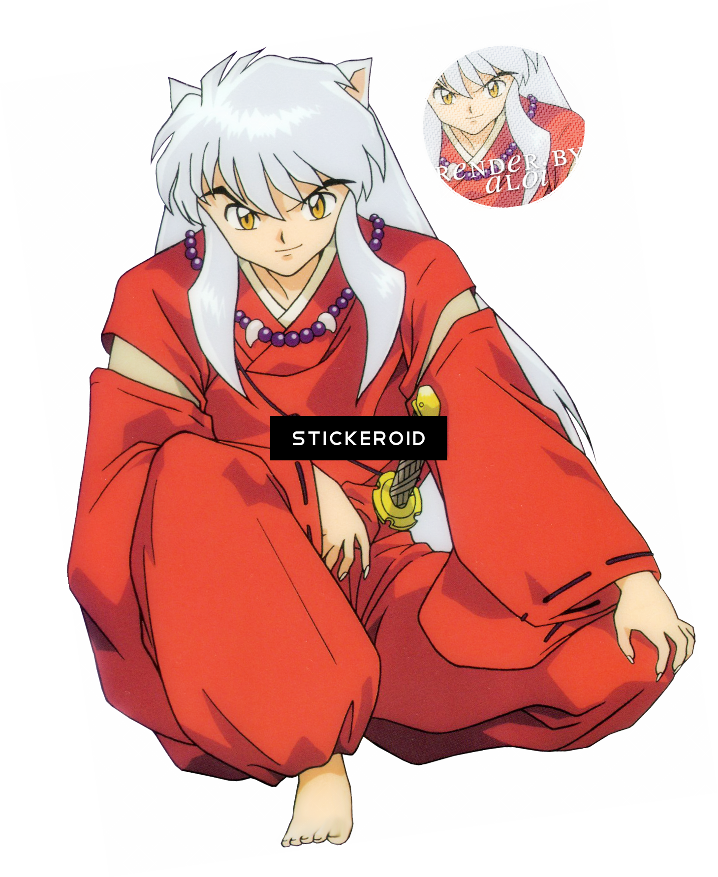 Inuyasha Pic Anime Cartoons - Imagenes De Inuyasha Solo (1459x1783), Png Download