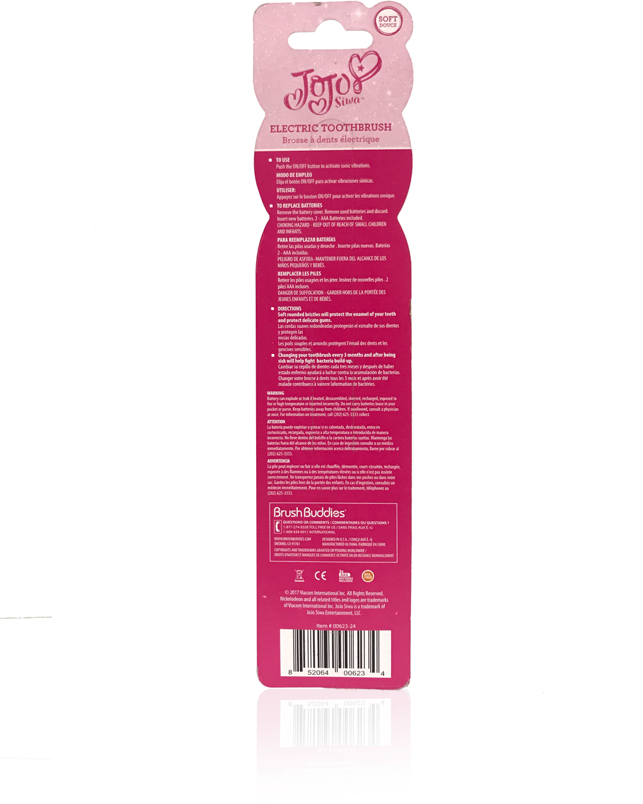 Load Image Into Gallery Viewer, Jojo Siwa Kids Electric - Brush Buddies (1299x1680), Png Download
