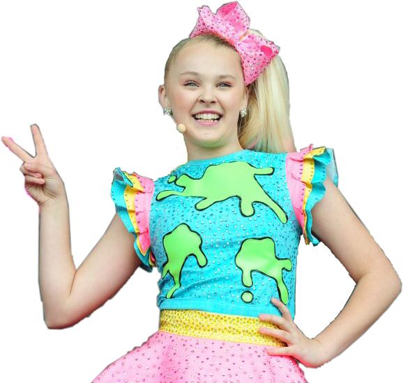 Jojosiwa Jojo Freetoedit Jojosiwa🎀 Sticker Peace Freet - Costume (578x550), Png Download