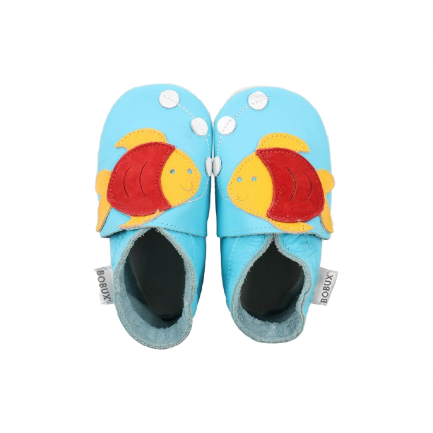 Fishy Bobux Soft Sole Baby Crawling First Steps Walking - Bobux (880x880), Png Download