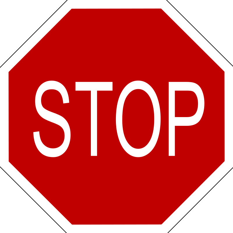 Stop Sign Photo - Stop Sign Clipart (800x800), Png Download