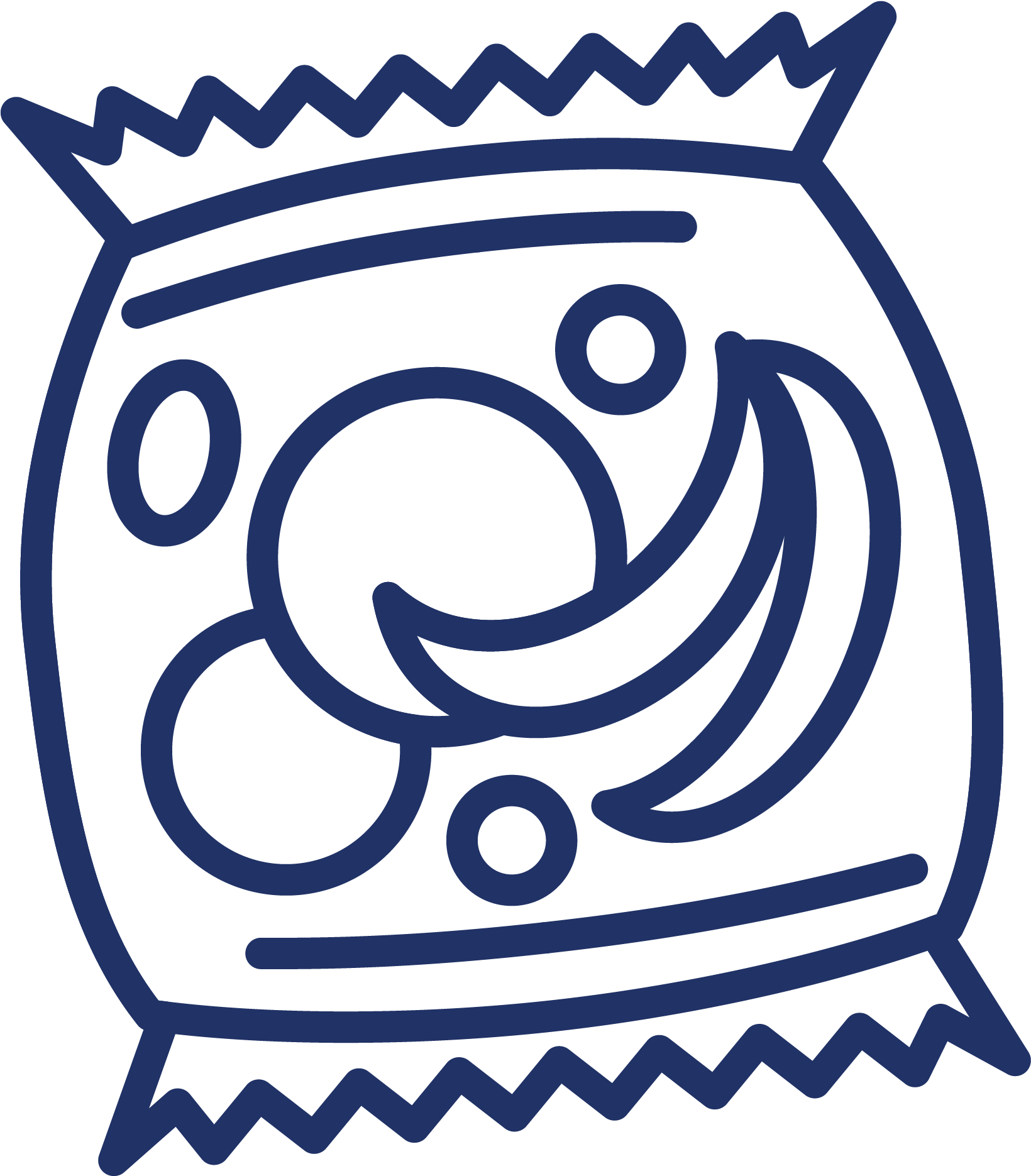 We'll Accept Any Brand Of Fruit Snacks - White And Gold Zig Zag (1876x1876), Png Download