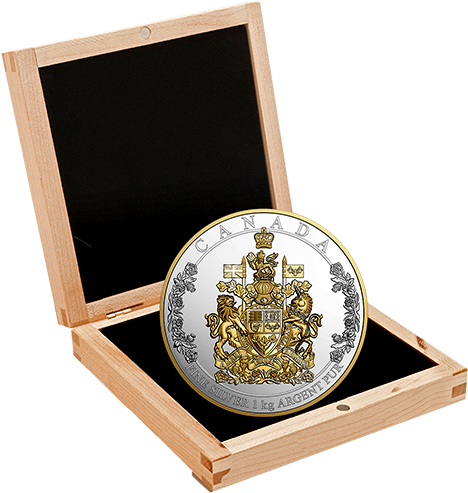 The Arms Of Canada - Coin (570x570), Png Download