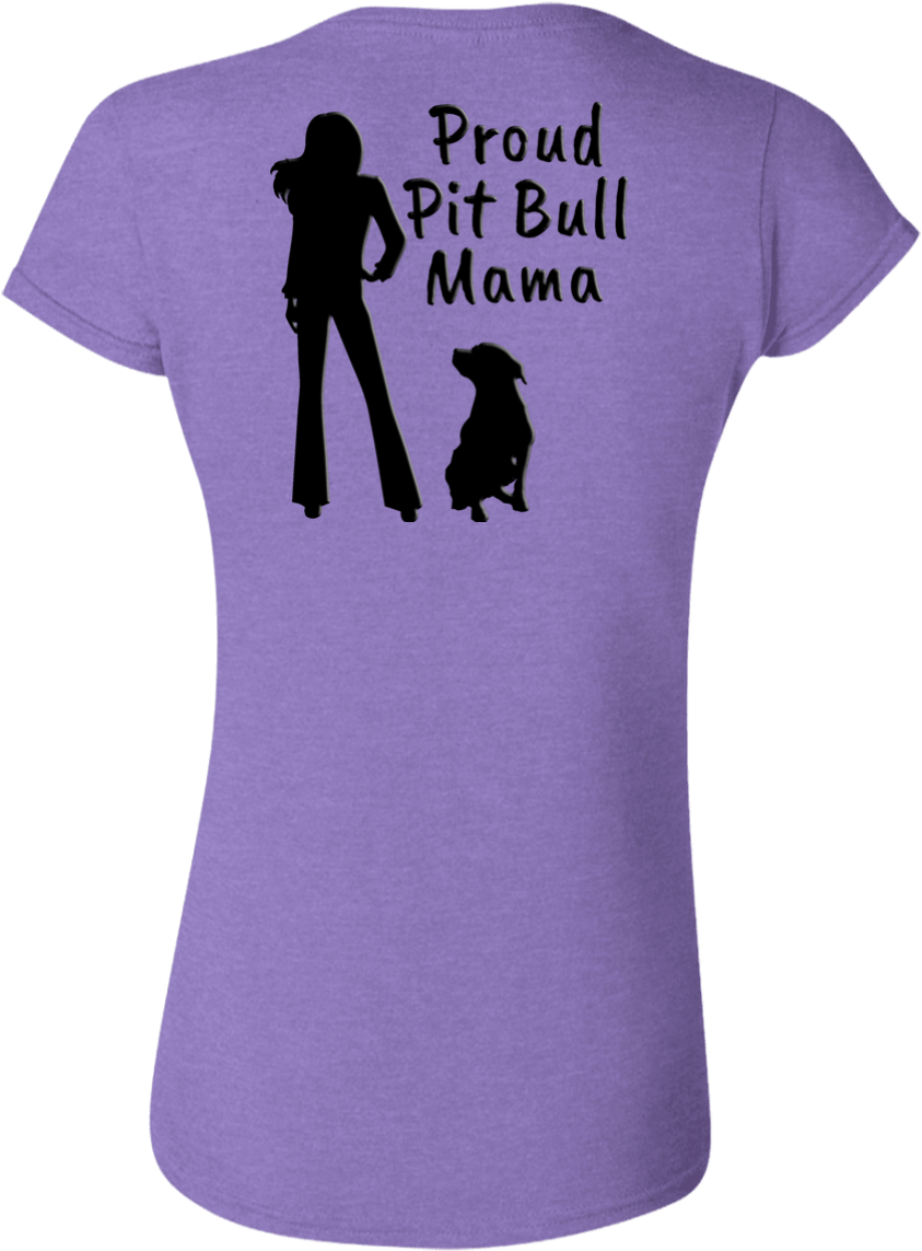 Proud Pit Bull Mama - Gildan Mens Softstyle T-shirt 64000 (1155x1155), Png Download
