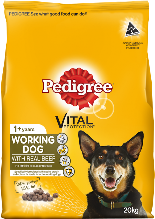 Pedigree Working Dog 20kg (681x945), Png Download