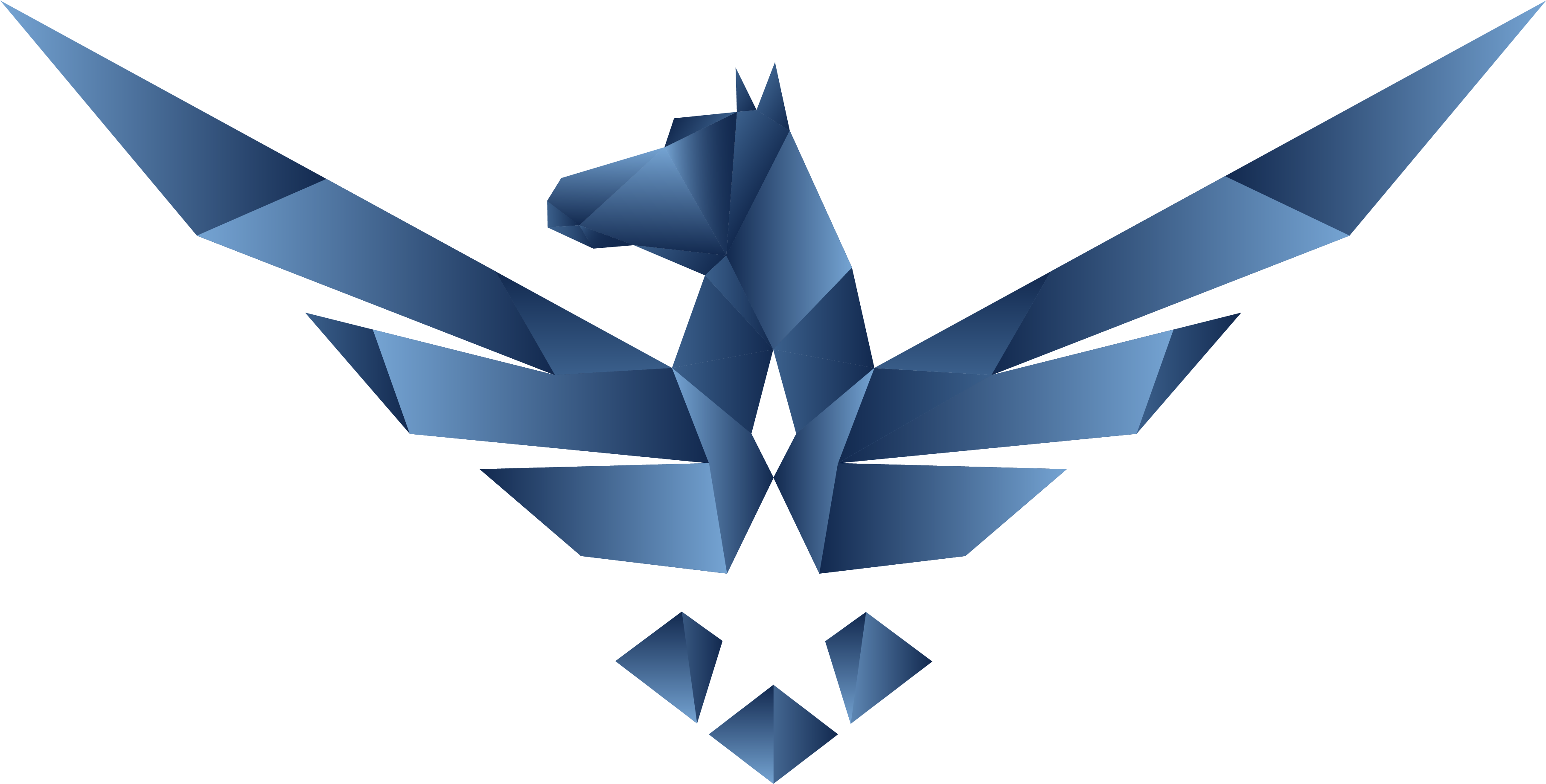 Logo Logo Logo Logo - Origami (3622x1928), Png Download