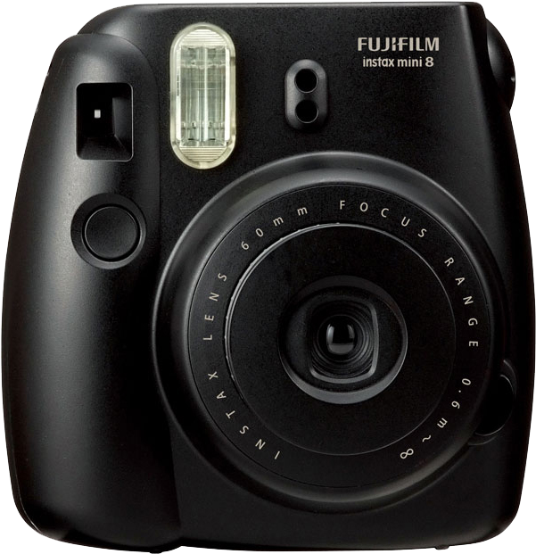 Previous - Fuji-film Instax Mini 8 Instant Camera Black (632x655), Png Download
